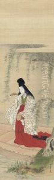 Asazumabune Oil Painting by Katsukawa Shunsho