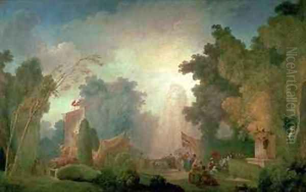 The Fete at Saint Cloud Oil Painting by Jean-Honore Fragonard