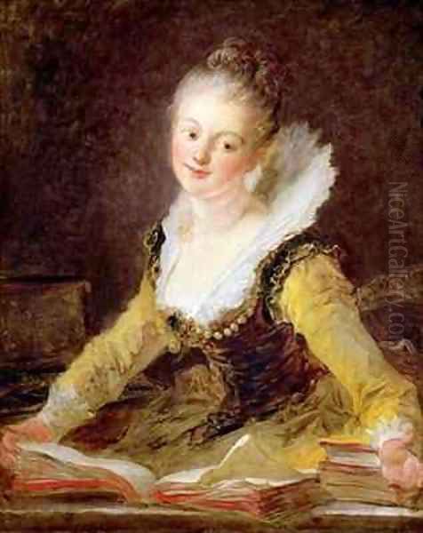 The Study or The Song Oil Painting by Jean-Honore Fragonard