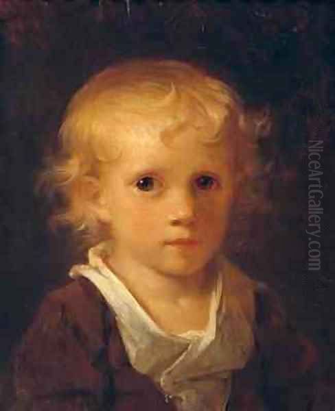 Portrait of a Child Oil Painting by Jean-Honore Fragonard