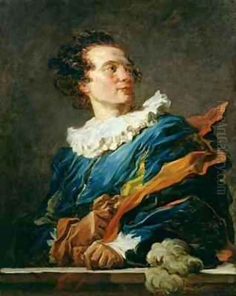 Figure of Fantasy Portrait of the Abbot of Saint Non 1727-91 Oil Painting by Jean-Honore Fragonard