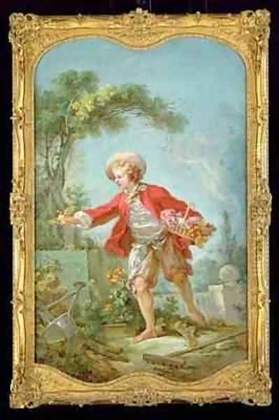 The Gardener Oil Painting by Jean-Honore Fragonard