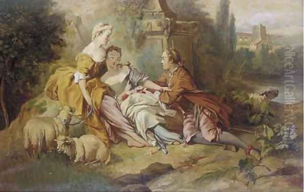 A fete champetre Oil Painting by Jean-Honore Fragonard