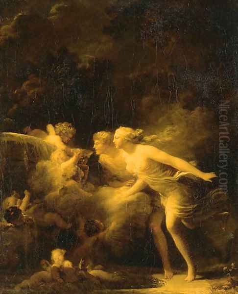 Untitled 6 Oil Painting by Jean-Honore Fragonard