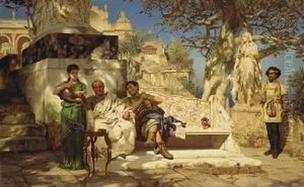 The Patrician's Siesta Oil Painting by Henrik Ippolipovich Semiradskii