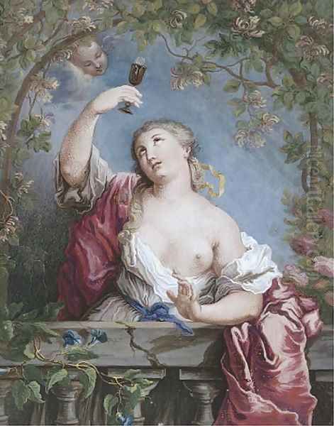 An allegory of virtue Oil Painting by Jean-Honore Fragonard