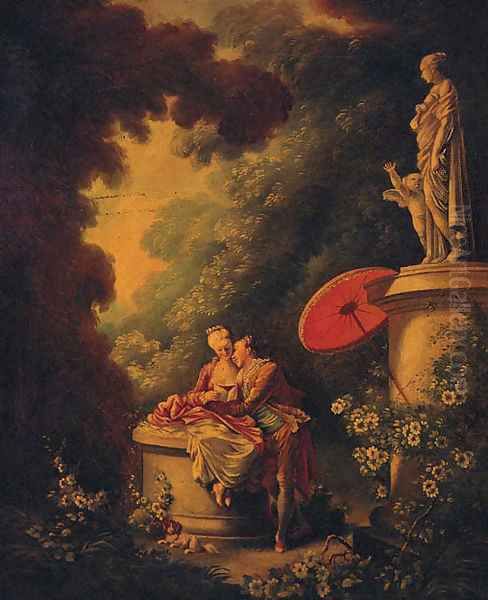 The Love Letters Oil Painting by Jean-Honore Fragonard