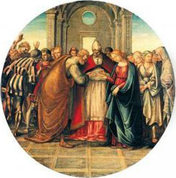 Sposalizio Della Vergine Oil Painting by Luca Signorelli