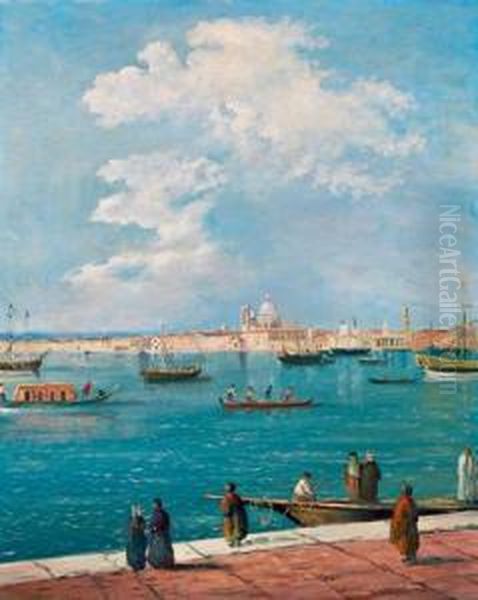 Ein Blick Auf Venedig Oil Painting by Guiseppe Signorini