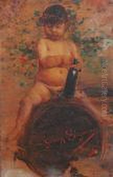 Bacco Giovane Oil Painting by Guiseppe Signorini