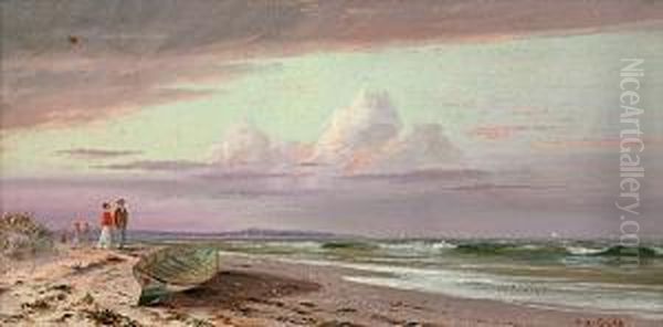 On The Connecticut Shore Oil Painting by Francis Augustus Silva