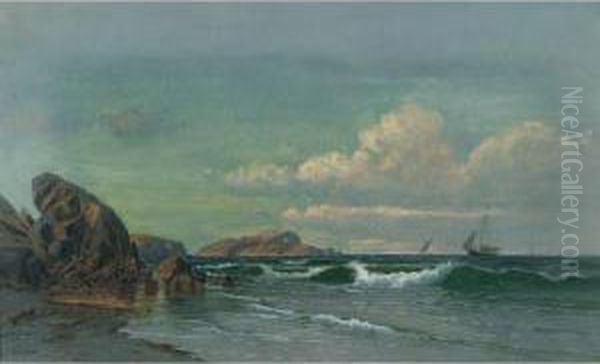 On The Massachusetts Coast Oil Painting by Francis Augustus Silva