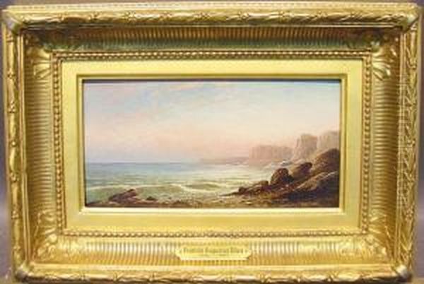 Coastal Cliffs Oil Painting by Francis Augustus Silva