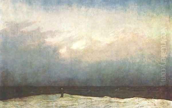 Monk on the Seashore Oil Painting by Caspar David Friedrich