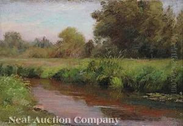 The Meandering Stream Oil Painting by William Posey Silva