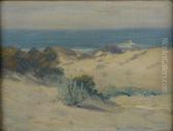 On Carmel Dunes Oil Painting by William Posey Silva