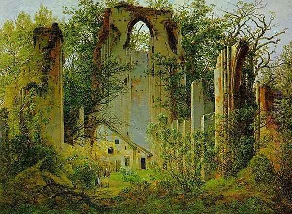 Eldena Ruin Oil Painting by Caspar David Friedrich