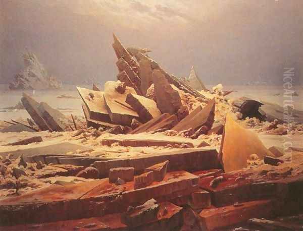 The Polar Sea Oil Painting by Caspar David Friedrich