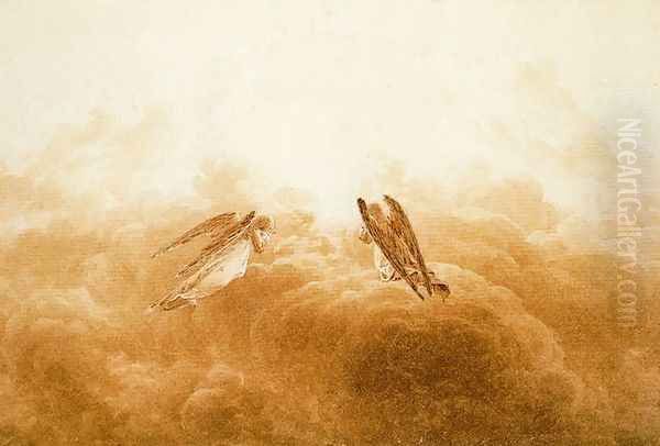 Angels in Adoration Oil Painting by Caspar David Friedrich