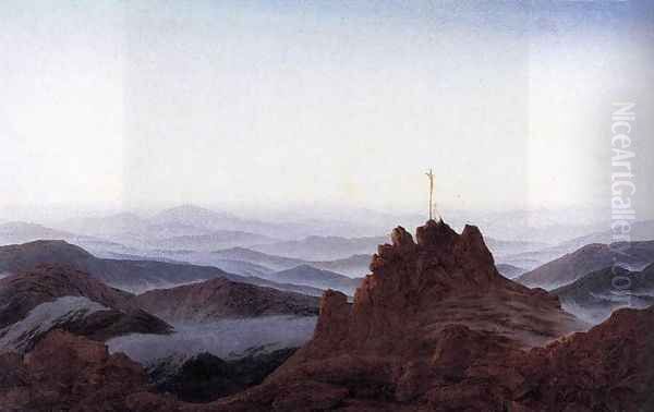 Morning in the Riesengebirge 1810-11 Oil Painting by Caspar David Friedrich