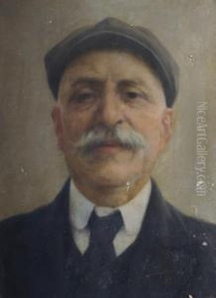 Autoritratto Oil Painting by Filadelfo Simi