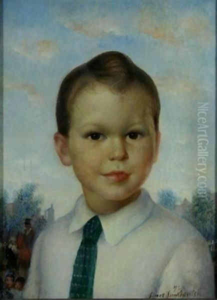 The Young Boy Oil Painting by Simkha Simkhovitch