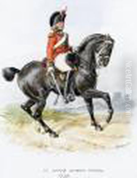 1st King's Dragoon Guards 1798 Oil Painting by Richard Simkin