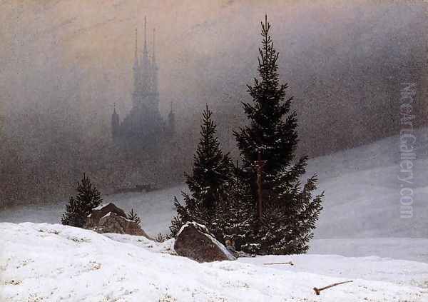 Winter Landscape (1) 1811 Oil Painting by Caspar David Friedrich