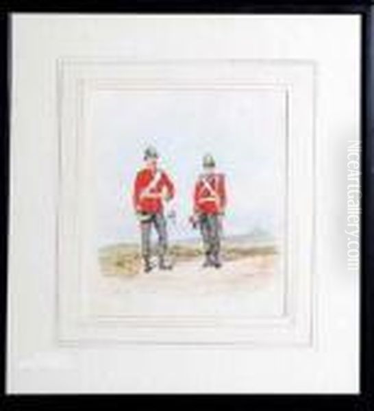 68th, Durham Light Infantry Oil Painting by Richard Simkin