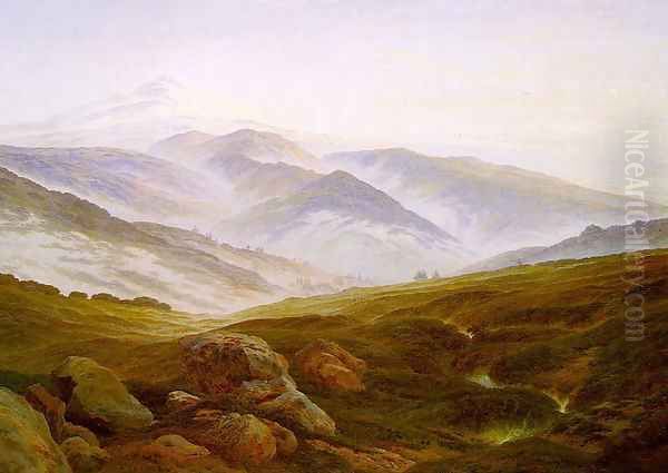 Riesengebirge 1835 Oil Painting by Caspar David Friedrich