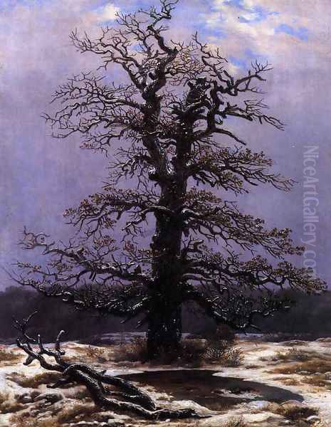 Oak in the Snow 1820s by Caspar David Friedrich