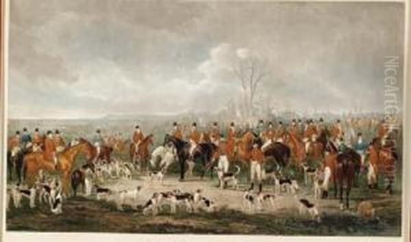 The Begal Hunt Oil Painting by William Henry Simmons