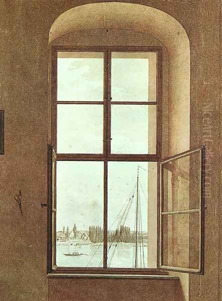 View from the Painter's Studio 1805-06 Oil Painting by Caspar David Friedrich