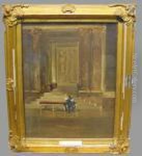 The Door Of The Senate, Versailles Oil Painting by Amedeo Momo Simonetti