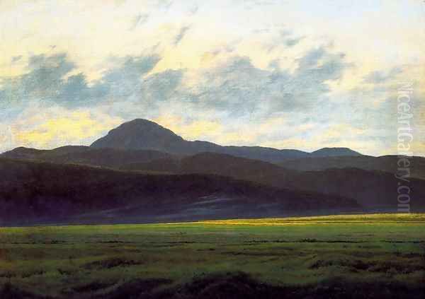 Landscape in the Riesengebirge Oil Painting by Caspar David Friedrich