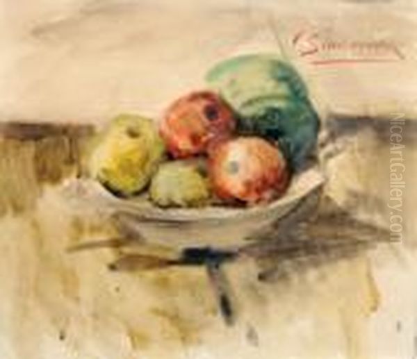 Nature Morte Aux Fruits Oil Painting by Victor Simonin