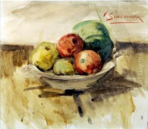 Nature Morte Aux Fruits Oil Painting by Victor Simonin