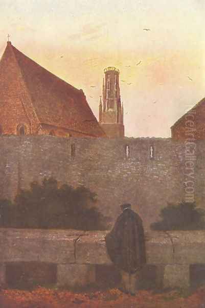 At the stadtmauer Oil Painting by Caspar David Friedrich