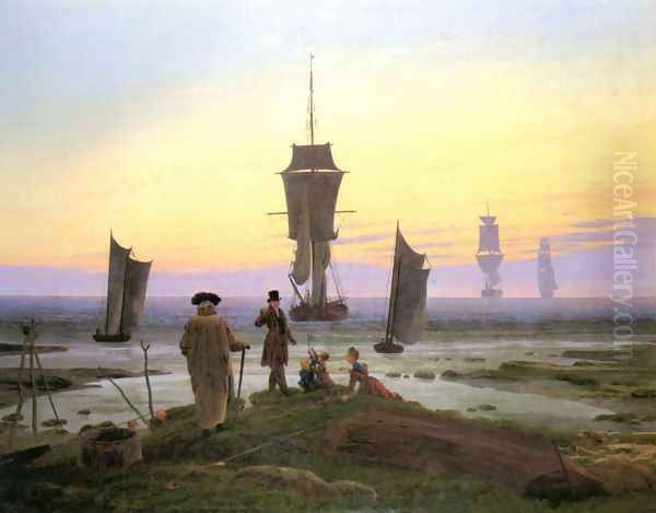 The life stages Oil Painting by Caspar David Friedrich