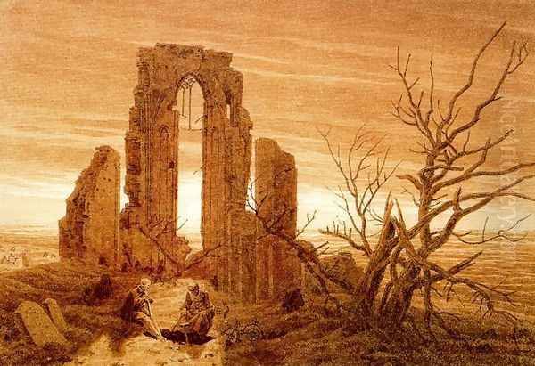 Winter Oil Painting by Caspar David Friedrich