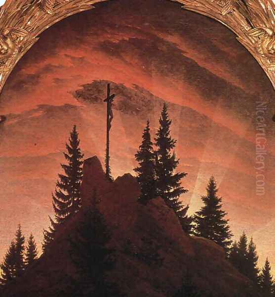 The Cross in the Mountains Oil Painting by Caspar David Friedrich