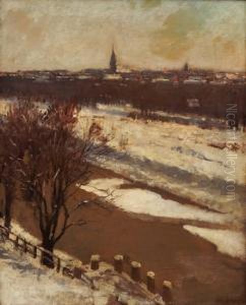 Fra Munchen Oil Painting by Otto Sinding