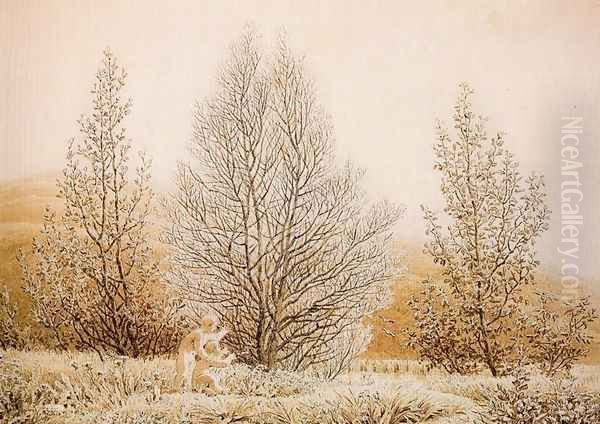 Spring Oil Painting by Caspar David Friedrich