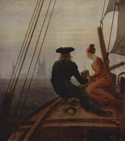 On the Segler, detail Oil Painting by Caspar David Friedrich