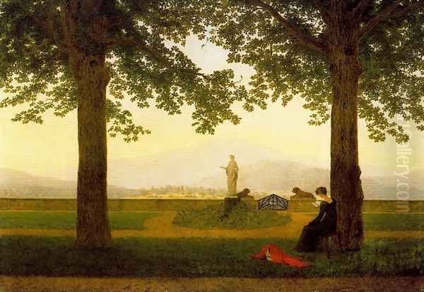 The Garden Terrace Oil Painting by Caspar David Friedrich