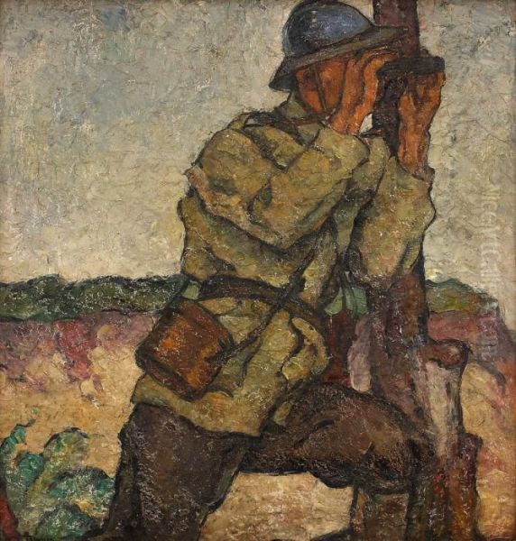 Scout Oil Painting by Ion Theodorescu Sion