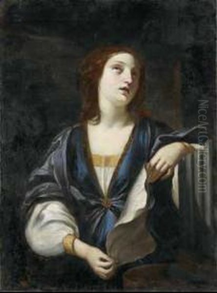 Santa Cecilia Oil Painting by Elisabetta Sirani