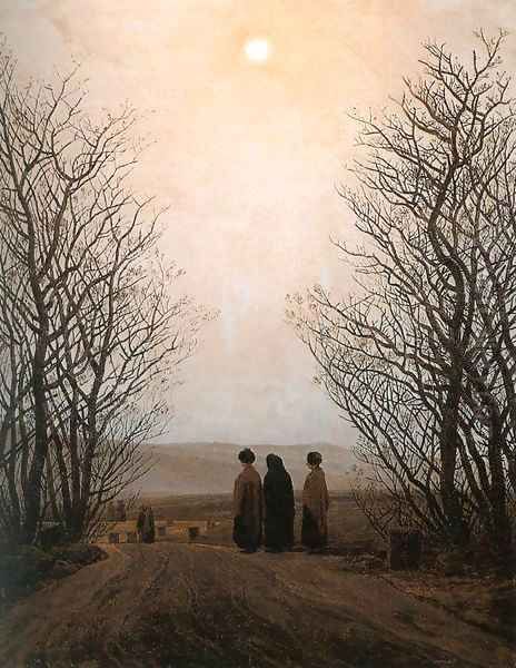 Easter Morning Oil Painting by Caspar David Friedrich