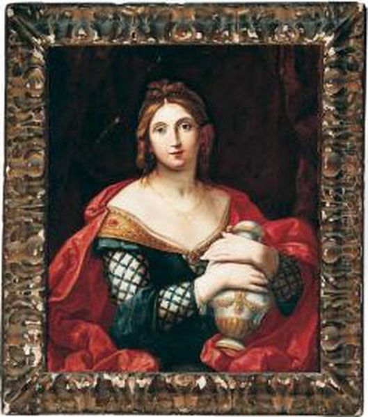 Pandora Oil Painting by Elisabetta Sirani