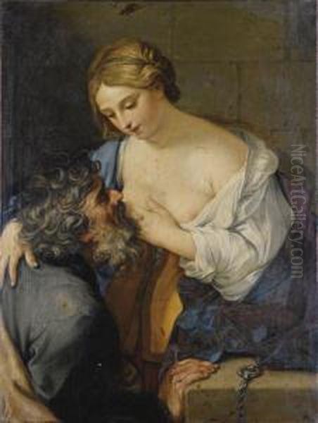 Carita Romana Oil Painting by Giovanni Andrea Sirani